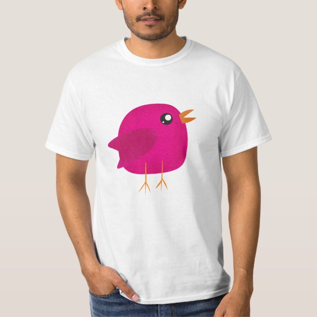 Camiseta Crianças, passarinho fofo (Frente)