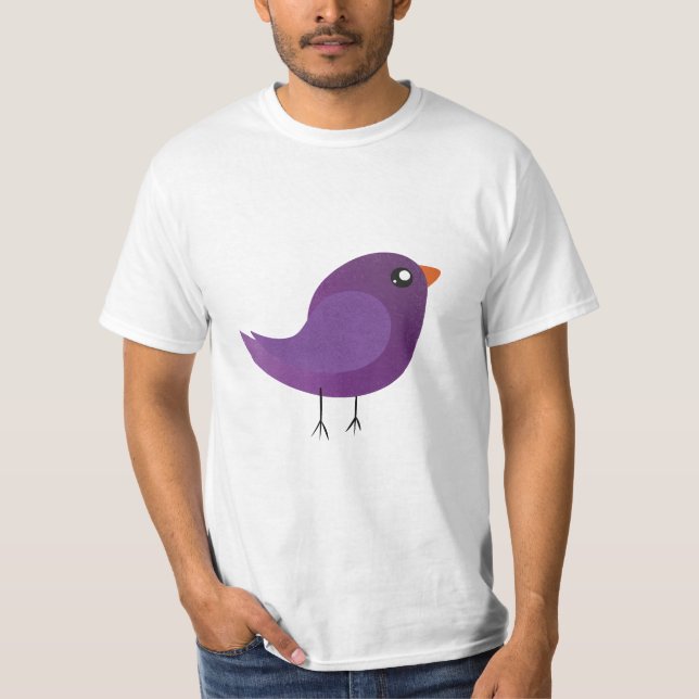 Camiseta Crianças, passarinho fofo (Frente)