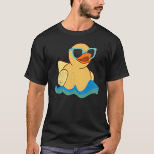 Camiseta Crianças Pato amor à natação