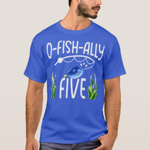 Camiseta Crianças Peixes 5 Pareciam Um Aniversário Engraçad