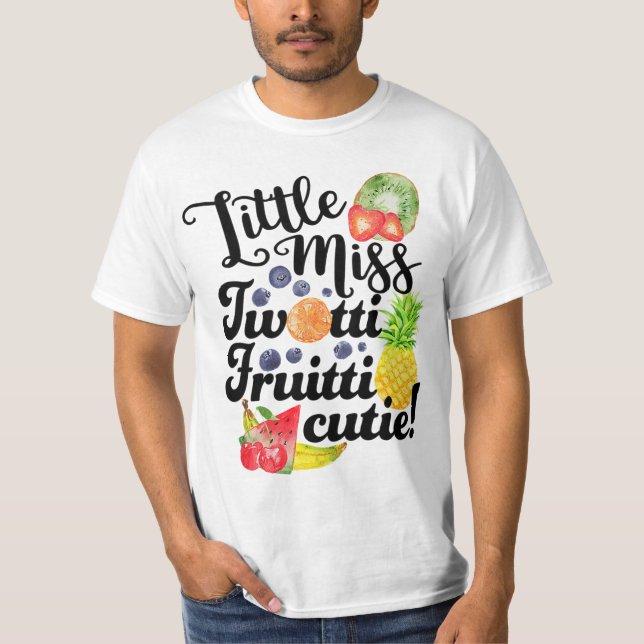 Camiseta Crianças Pequena Miss Twotti Fruitti segundo anive (Frente)