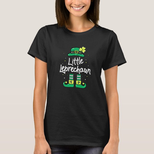 Camiseta Crianças Pequenas Leprechaun Para Meninas Meninos  (Frente)