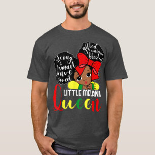 Camiseta Crianças Pequenas Melaninas Rainhas do Orgulho Neg