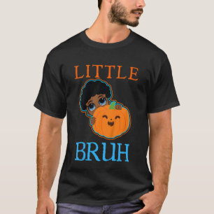 Camiseta Crianças Pequeno Bruh Baby Bro Pumpkin No Patch Bl