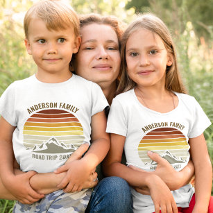 Camiseta Crianças Personalizadas Da Reunião Da Família Suns