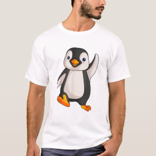 Camiseta Crianças Pinguins Meninas Meninas Mulheres