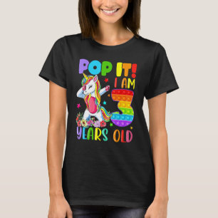 Camiseta Crianças Pop aniversário de 3 anos Meninas 3 Ano
