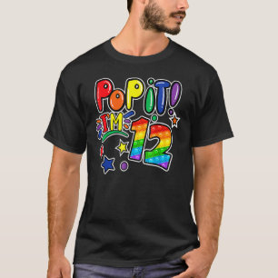 Camiseta Crianças Pop De 12 de Aniversário Meninos De 12 An