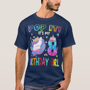 Camiseta Crianças Pop É Aniversário de 8 Anos