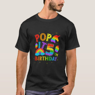 Camiseta Crianças Pop It 5 Birthday 5 Anos Festa De Pop Par