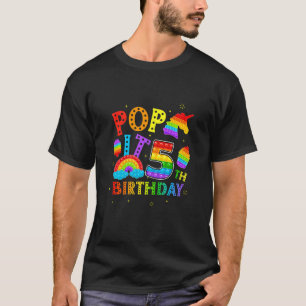 Camiseta Crianças Pop It 5 Birthday 5 Anos Festa De Pop Par