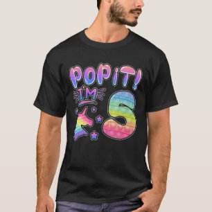 Camiseta Crianças Pop Na Rapariga De Aniversário 5 Para Rap