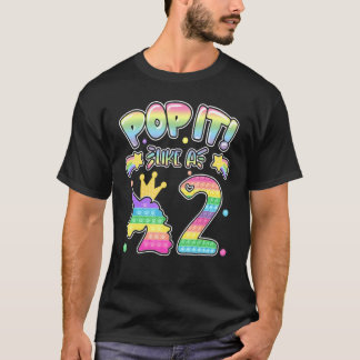 Camiseta Crianças Pop segundo aniversário Meninas Meninos 2