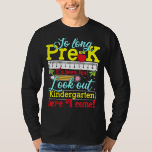 Camiseta Crianças Por Muito Tempo Pré-Jardim Secundário Do