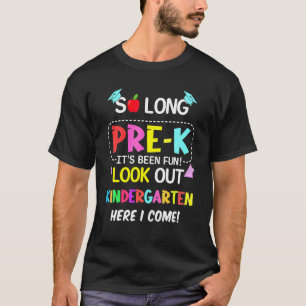 Camiseta Crianças Por Muito Tempo Pré-Jardim Secundário Do