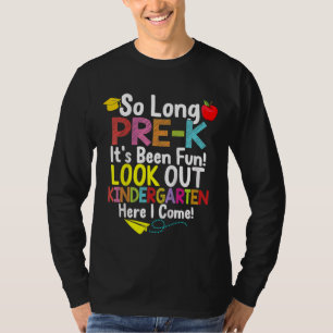 Camiseta Crianças Por Muito Tempo Pré-Jardim Secundário Do