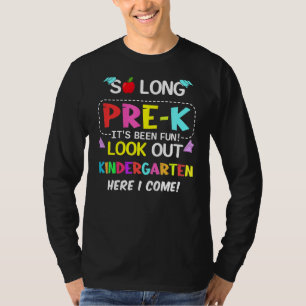 Camiseta Crianças Por Muito Tempo Pré-Jardim Secundário Do