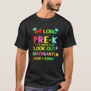 Camiseta Crianças Por Tão Longo Pré-Jardim Secundário Aqui