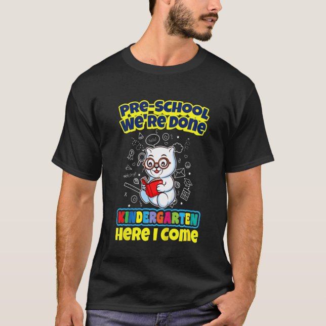 Camiseta Crianças pré-escola Estamos no jardim de infância  (Frente)
