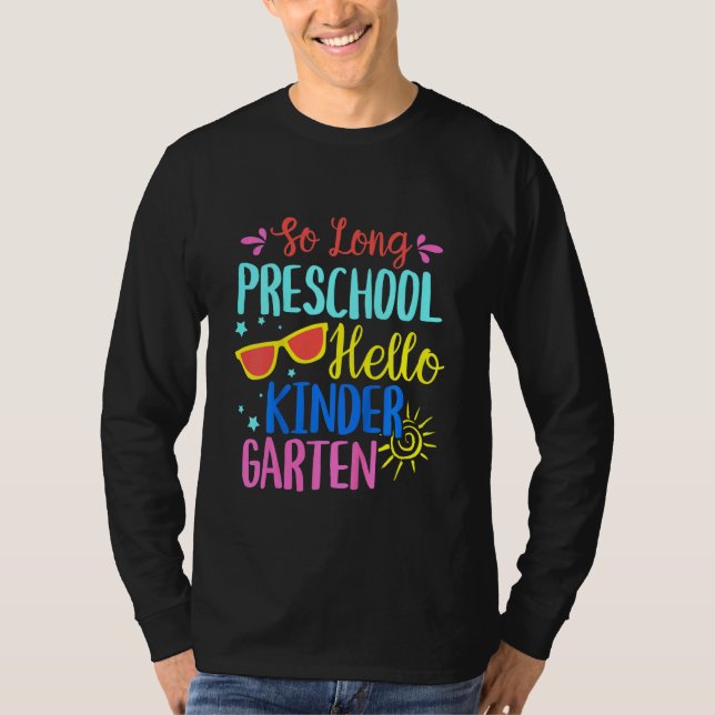 Camiseta Crianças - Pré-Escolas Longas Alô, Jardim de Infân (Frente)