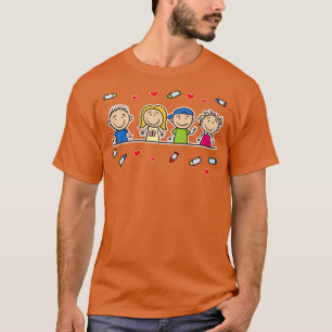 Camiseta Crianças Prek Pré-Escolas Infantis Crianças Kinder