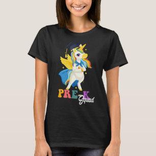 CAMISETA CRIANÇAS PRESCHOOL DE VOLTA À ESCOLA PRE K SQUAD P