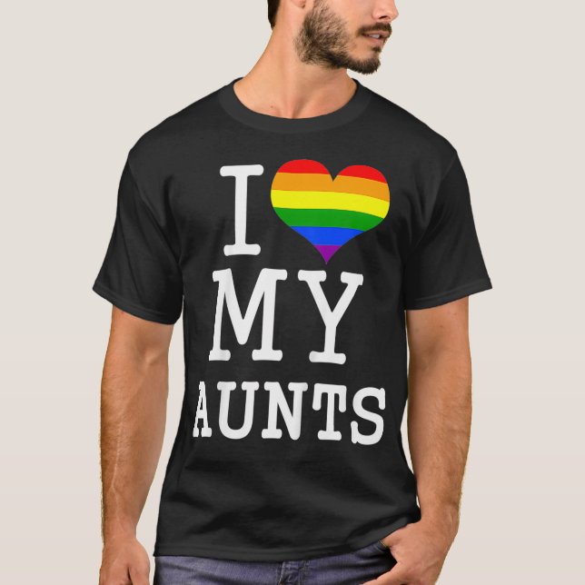 Camiseta Crianças Presentes para Tias Gay Bebidas Roupas Eu (Frente)