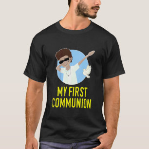 Camiseta Crianças Primeira Comunhão Meninos Santa 1rua Comu
