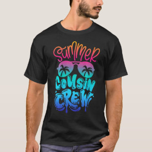 Camiseta Crianças Primo Família Tripulante Férias De Verão