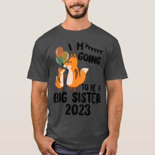 Camiseta Crianças Promovidas À Irmã Grande Para Serem Um Si