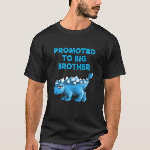 Camiseta Crianças Promovidas Ao Grande Irmão Cute Kids Dino