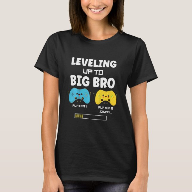 Camiseta Crianças Promovidas Para O Big Bro 2023 Nivelando  (Frente)