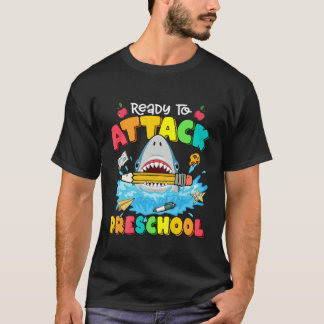 Camiseta Crianças Prontas A Atacar O Tubarão Da Pré-Escola