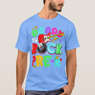 Camiseta Crianças Prontas A Balançar Guitarra Pré-K De Volt