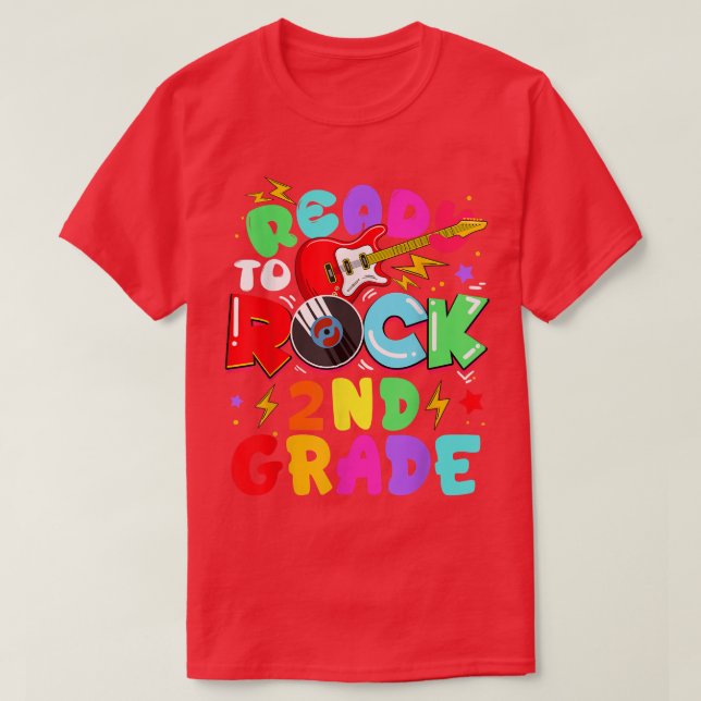 Camiseta Crianças Prontas A Jogar Violão De segundo De Volt (Frente do Design)