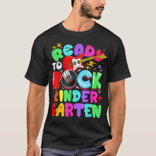 Camiseta Crianças Prontas Para Balançar O Violão Do Jardim