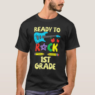 Camiseta Crianças Prontas Para Balançar Violão Da Classe 1r