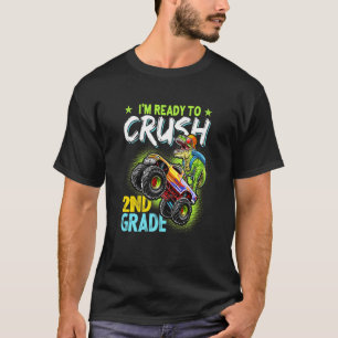 Camiseta Crianças Prontas Para Esmagar Dinossauro De Segund