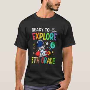 Camiseta Crianças Prontas Para Explorar Astronauta Da Quint