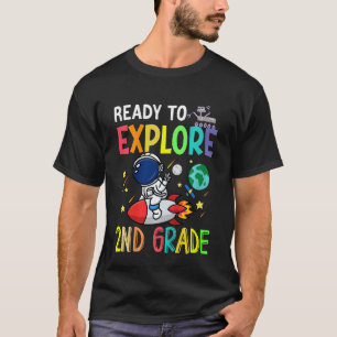 Camiseta Crianças Prontas Para Explorar Astronautas De Segu