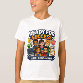 Camiseta Crianças Prontas para o Sucesso Carreira Pronta