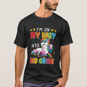 Camiseta Crianças Prontas Para O Terceiro Grau Com Skatebo