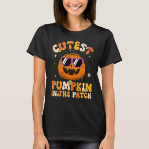 Camiseta Crianças Pumpkin Mais Cortado No Patch As Meninas