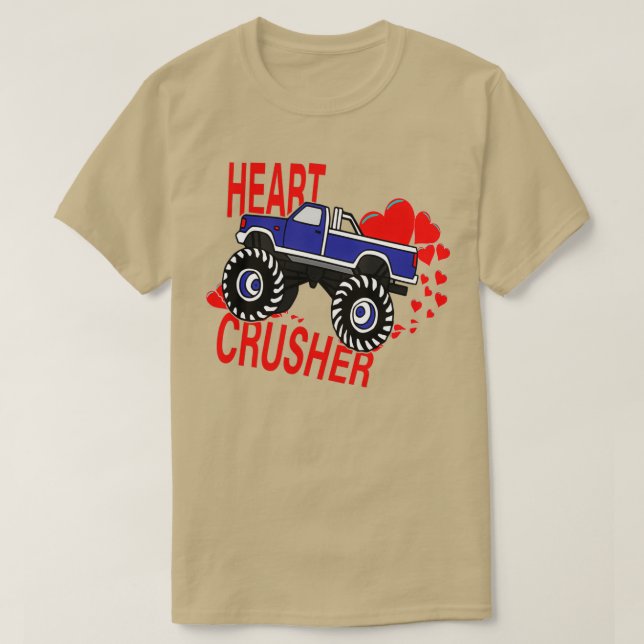 Camiseta Crianças Que Esmagam Corações Monstros Rapazes Tod (Frente do Design)