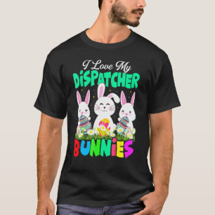 Camiseta Crianças Que Eu Amo O Meu Despachante Bunnies Engr