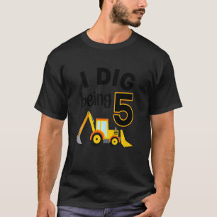 Camiseta Crianças Que Eu Canto Serem 5 5 de Construção Aniv