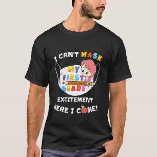 Camiseta Crianças Que Eu Não Posso Mascarar Meu Entusiasmo