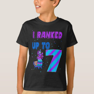 Camiseta Crianças que eu ranqueei até 7 Video Game 7º Anive