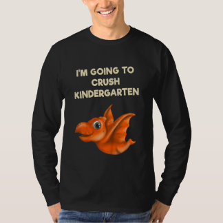 Camiseta Crianças que eu vou esmagar jardim de infância Cri