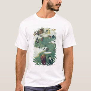 Camiseta Crianças que jogam no rio congelado